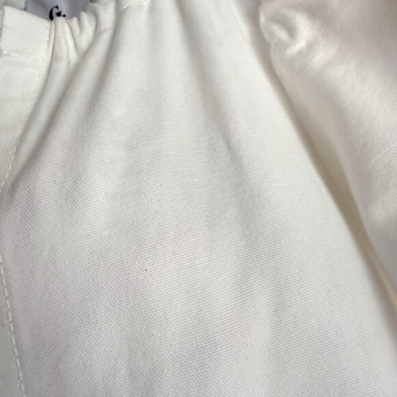 G Label by Goop Cady Puff-Sleeve Jumpsuit White Size 6 Wide Leg - Picture 5 of 8